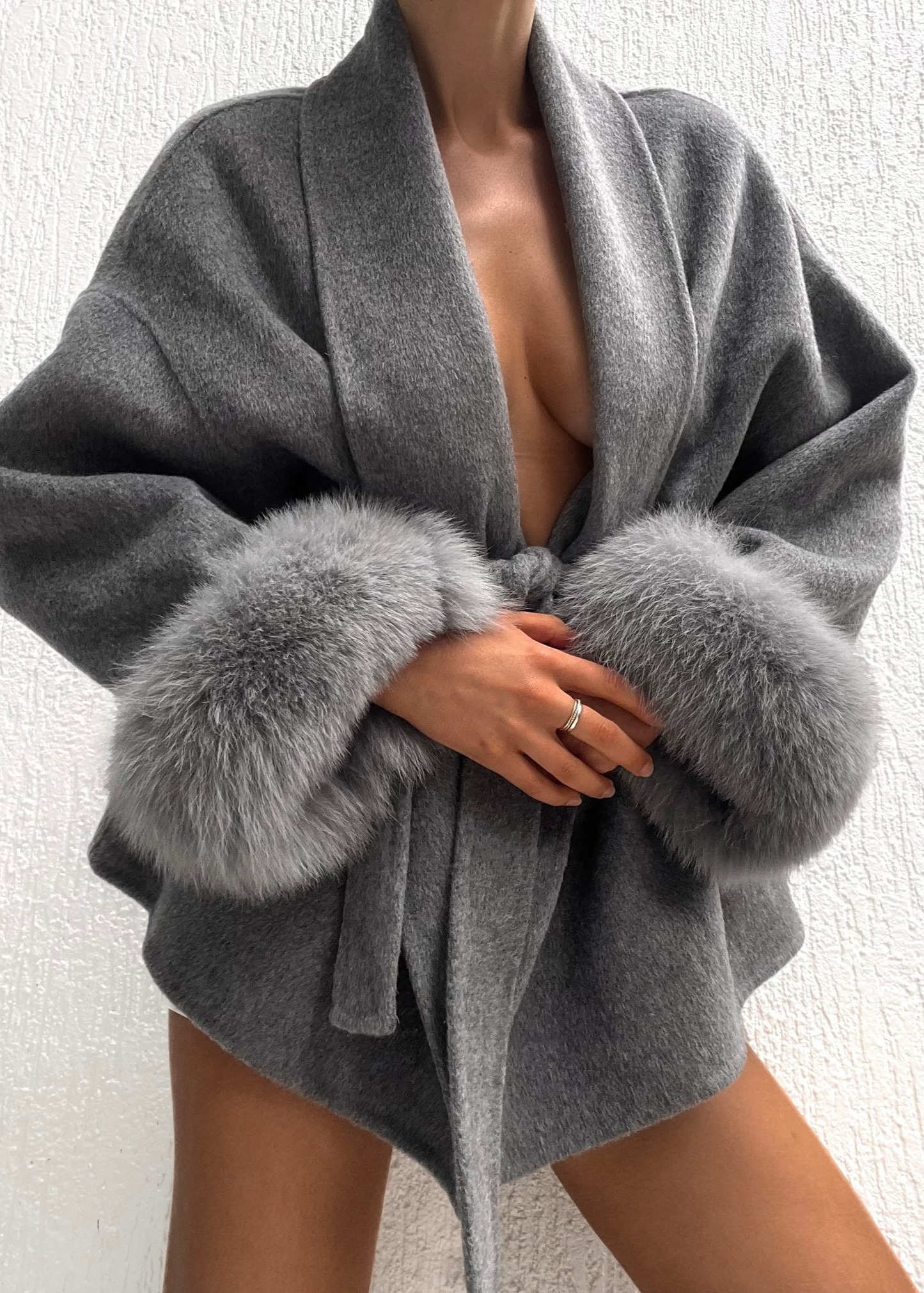 Natasha Wool Coat - Grey