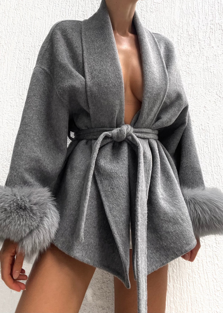 Natasha Wool Coat - Grey