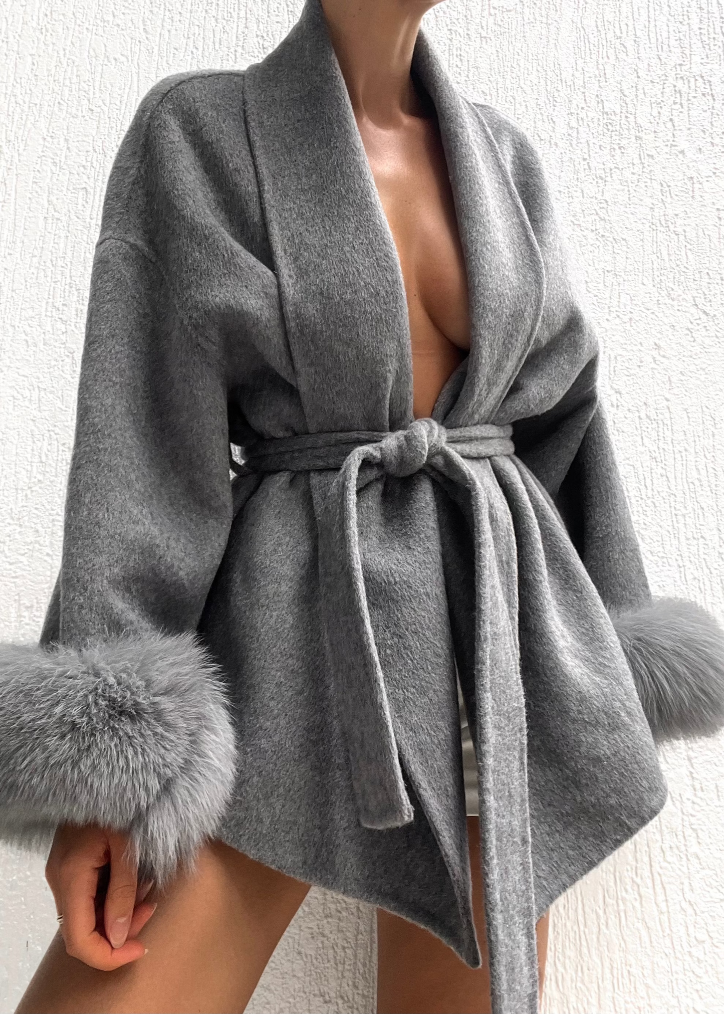 Natasha Wool Coat - Grey