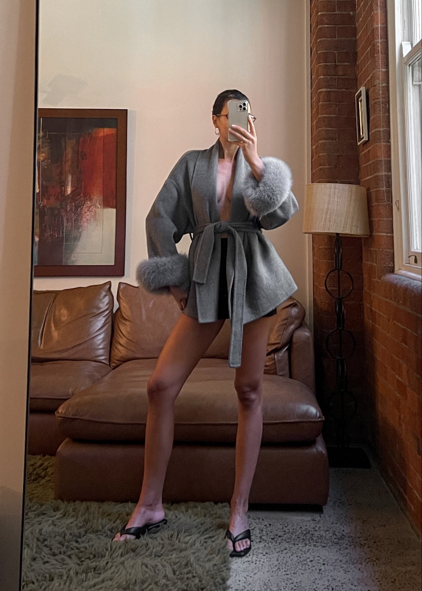 Natasha Wool Coat - Grey