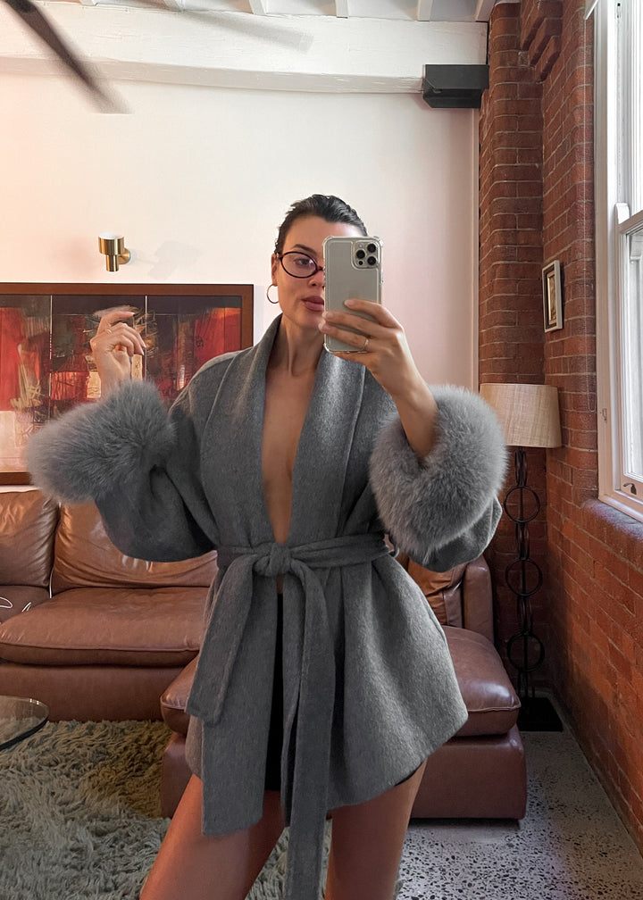 Natasha Wool Coat - Grey