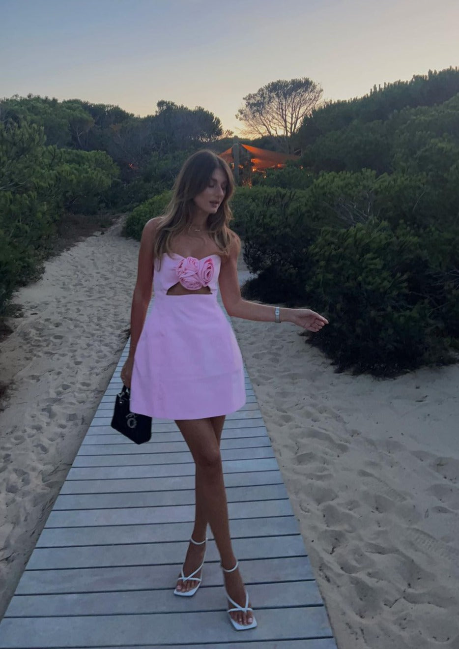 Valencia Dress - Baby Pink