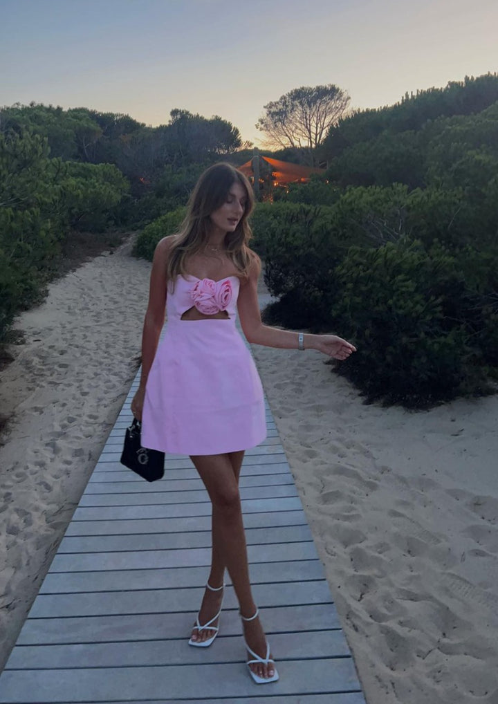 Valencia Dress - Baby Pink