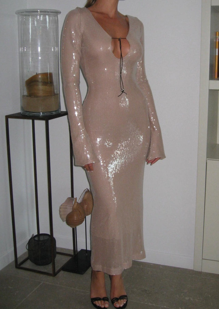 Maya Dress - Beige - FINAL SALE