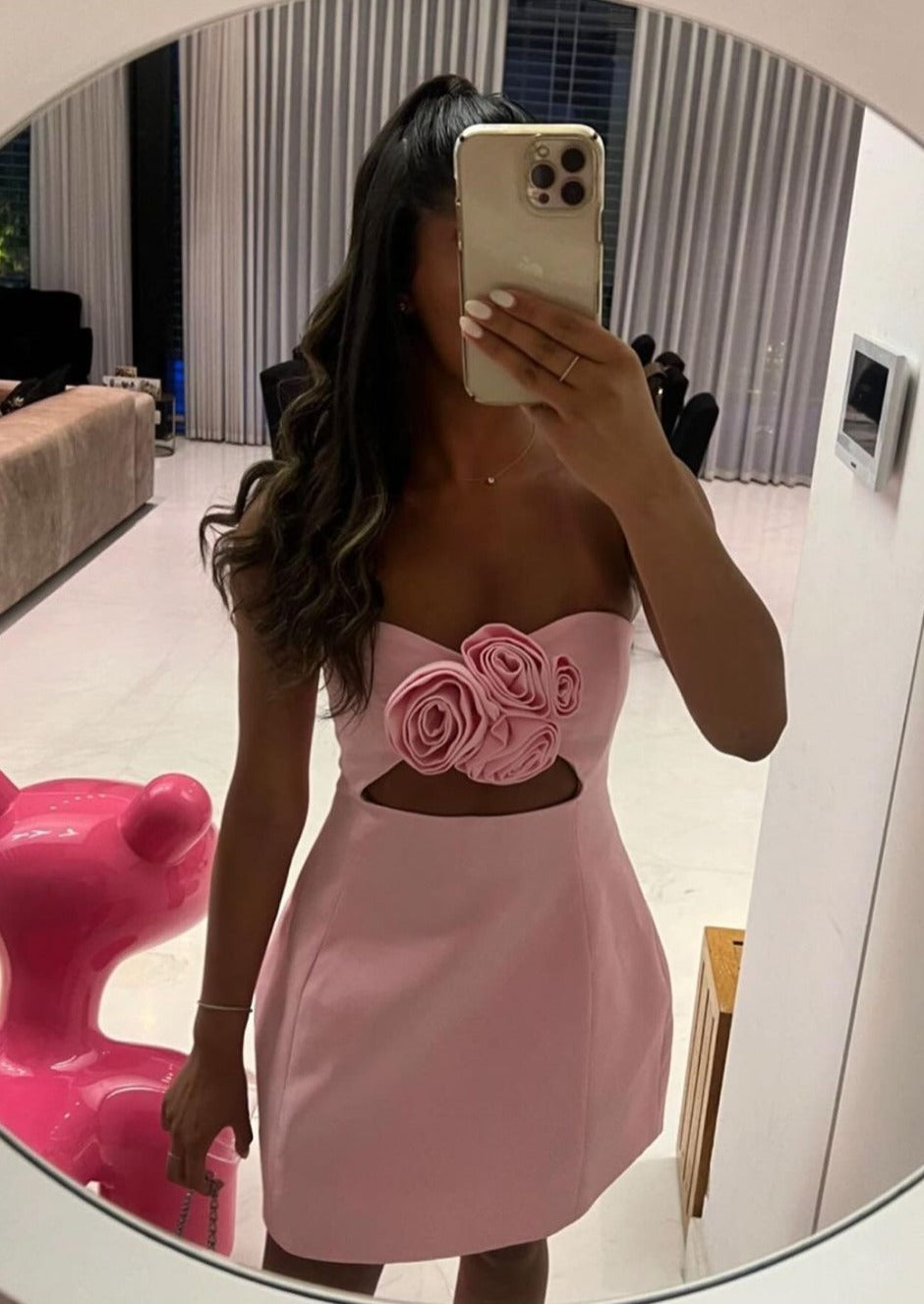 Valencia Dress - Baby Pink