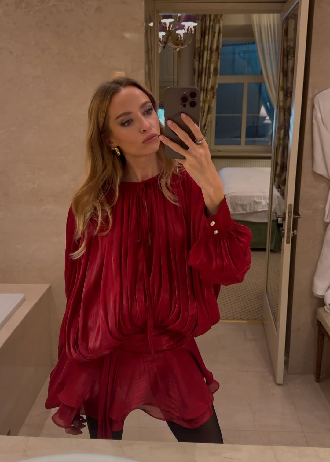 Estelle Dress - Cherry
