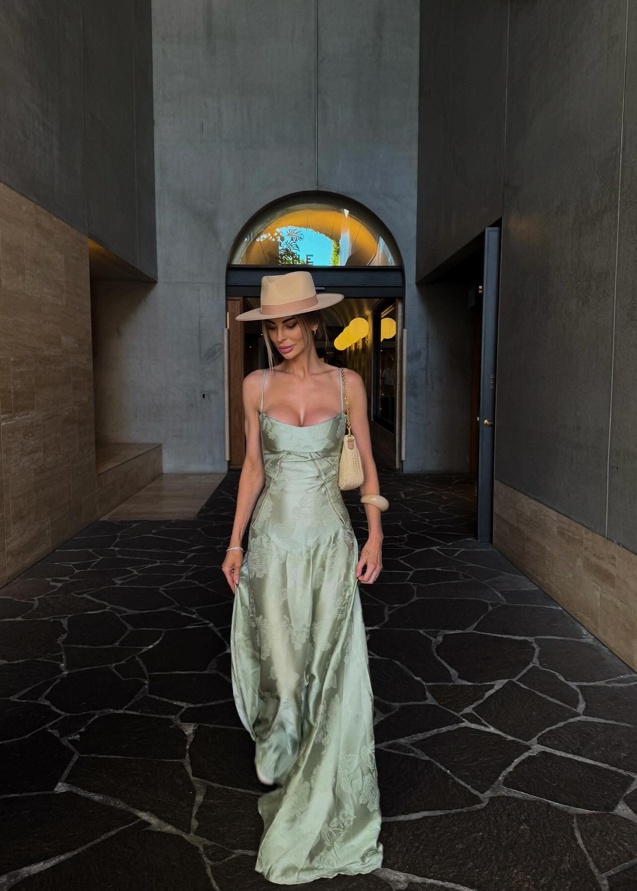 Mallorca Dress - Pistachio