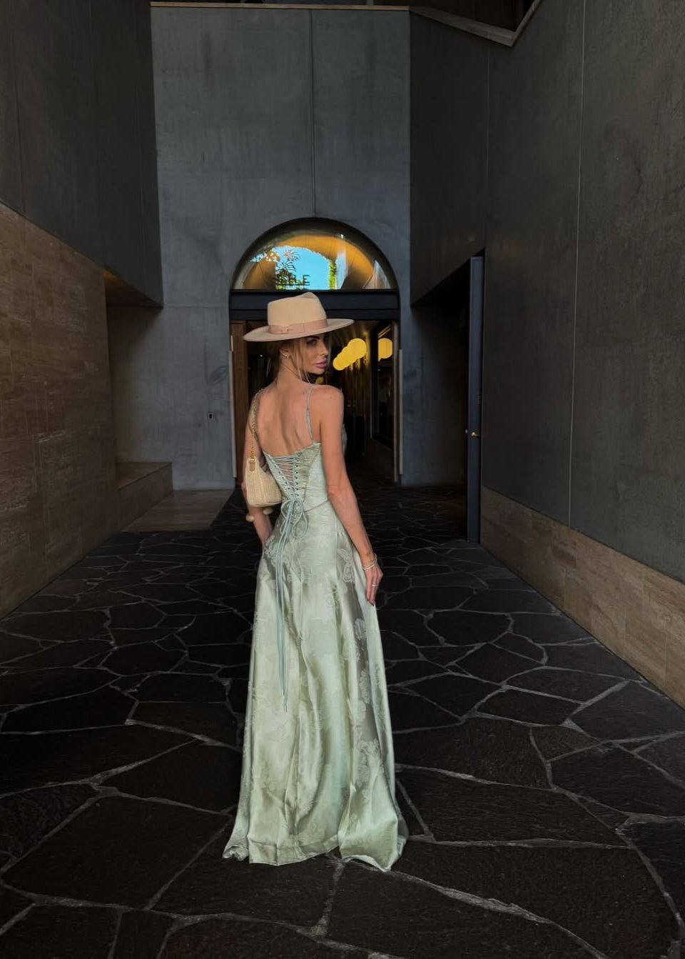 Mallorca Dress - Pistachio