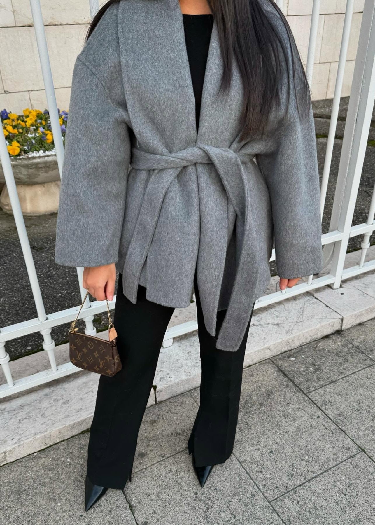 Natasha Wool Coat - Grey