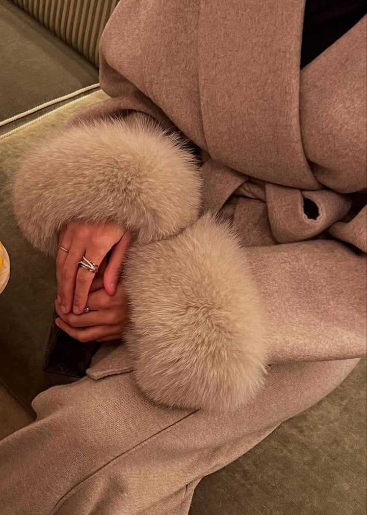 Natasha Wool Coat - Mushroom