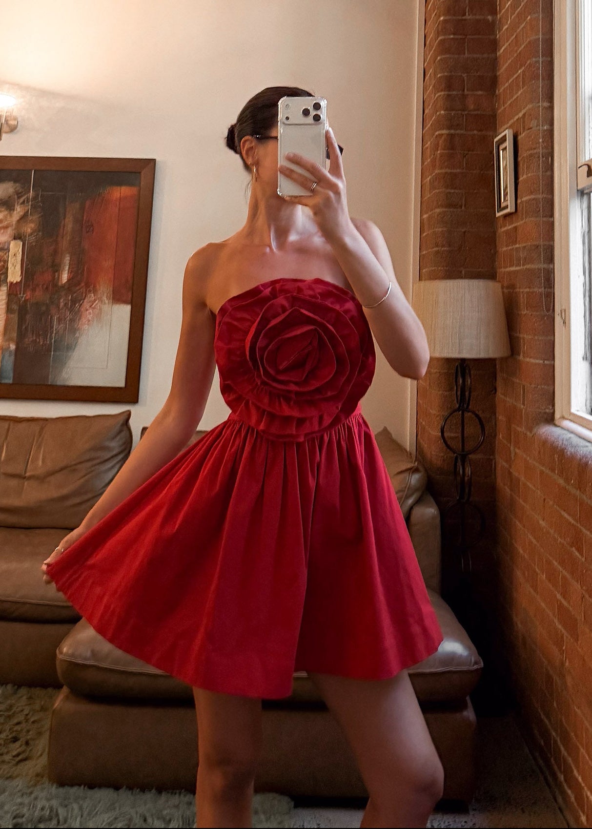 Verona Mini Dress - Red