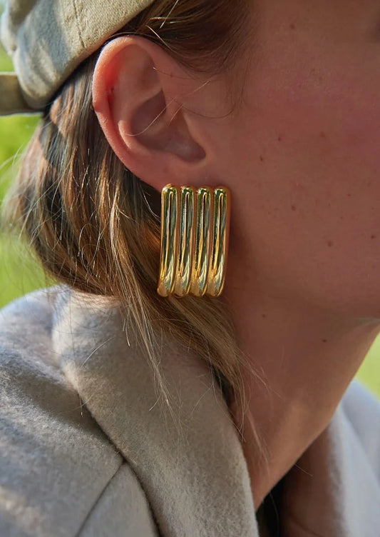 Kenza Earrings - Gold