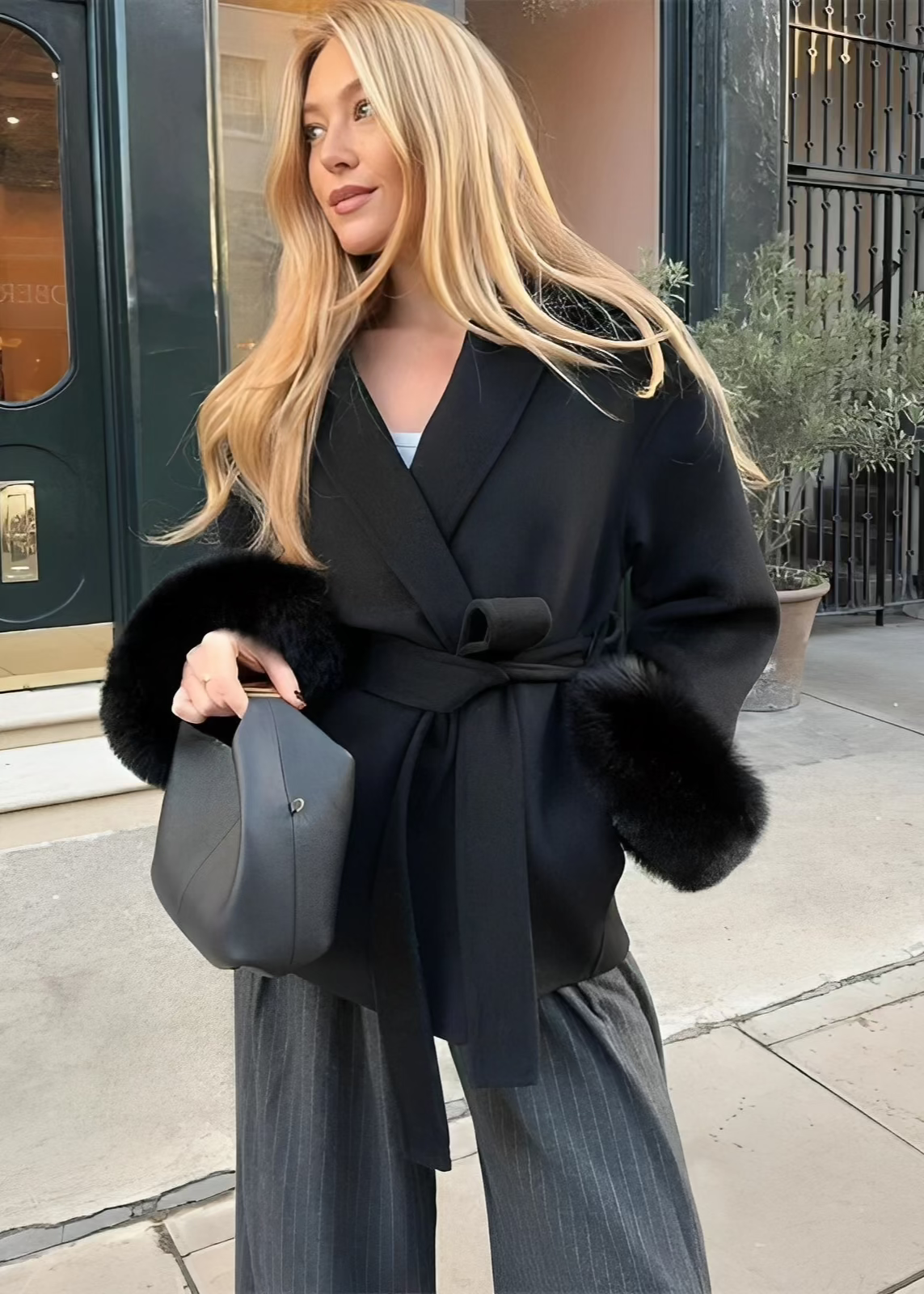 Natasha Wool Coat - Black