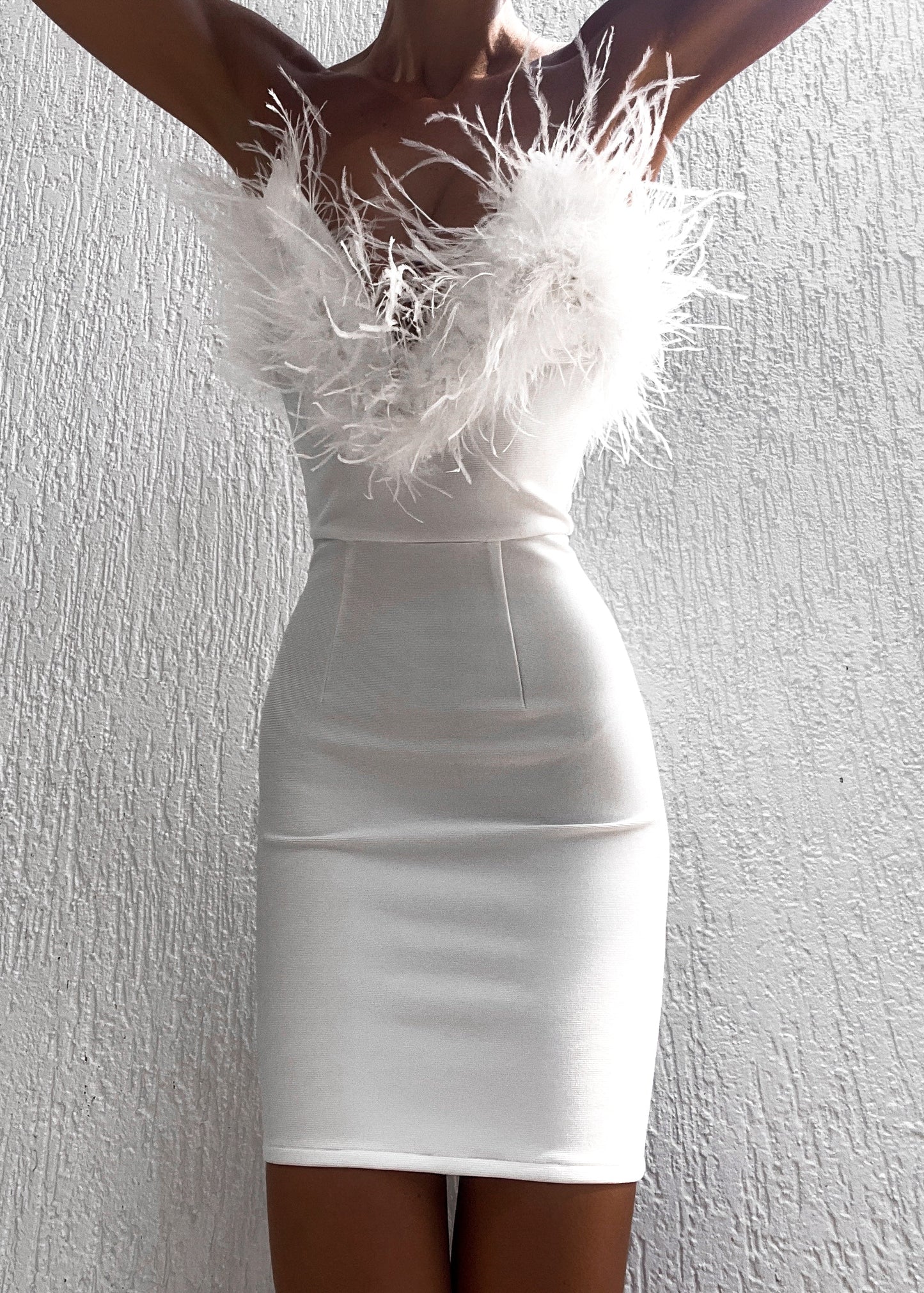 Alessandra Mini Dress - White