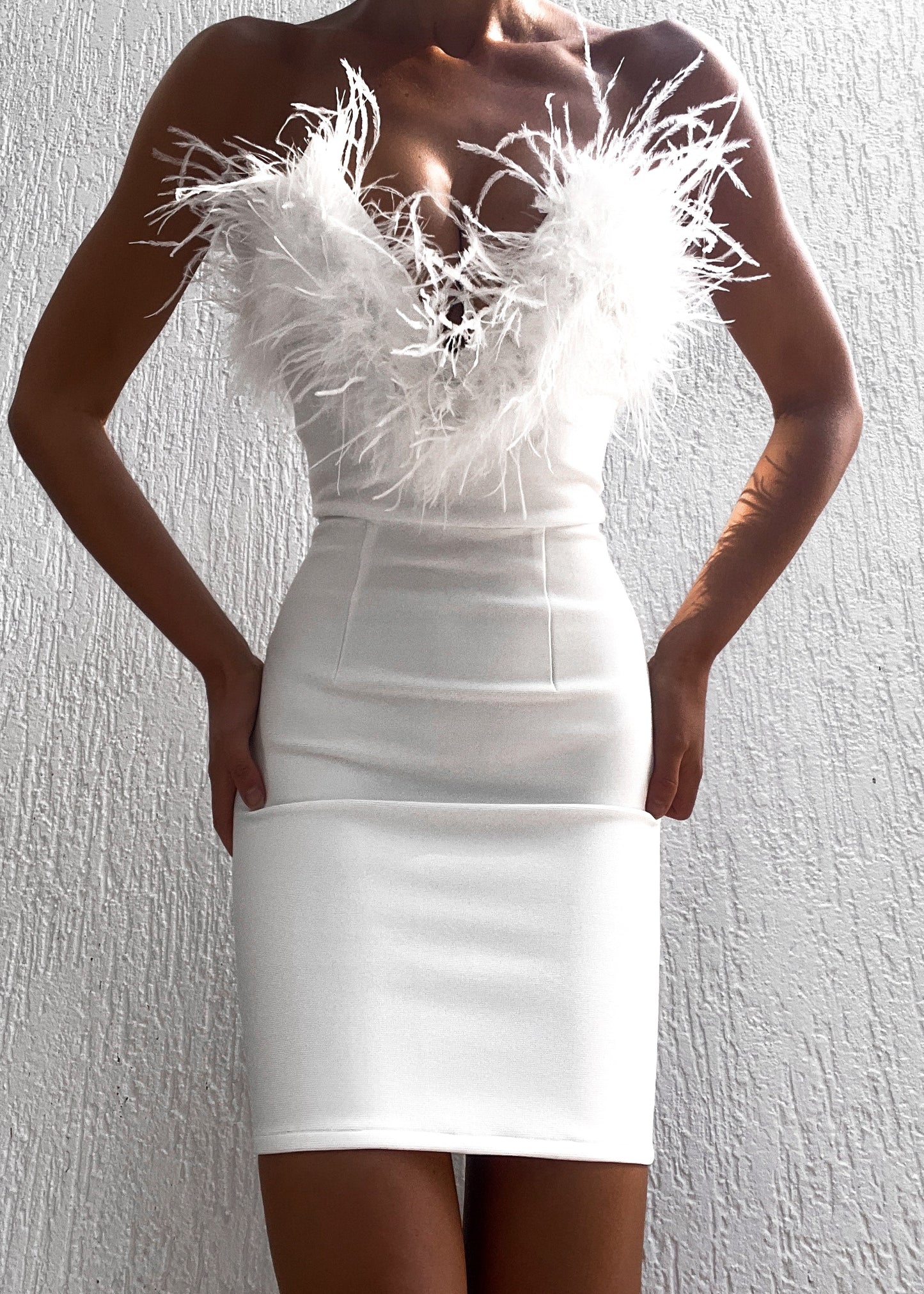 Alessandra Mini Dress - White