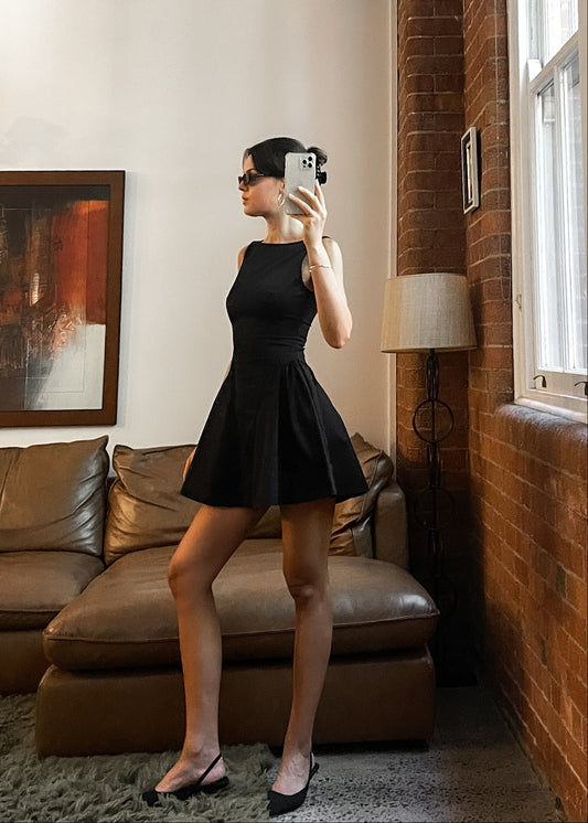 Jacqueline Mini Dress - Black