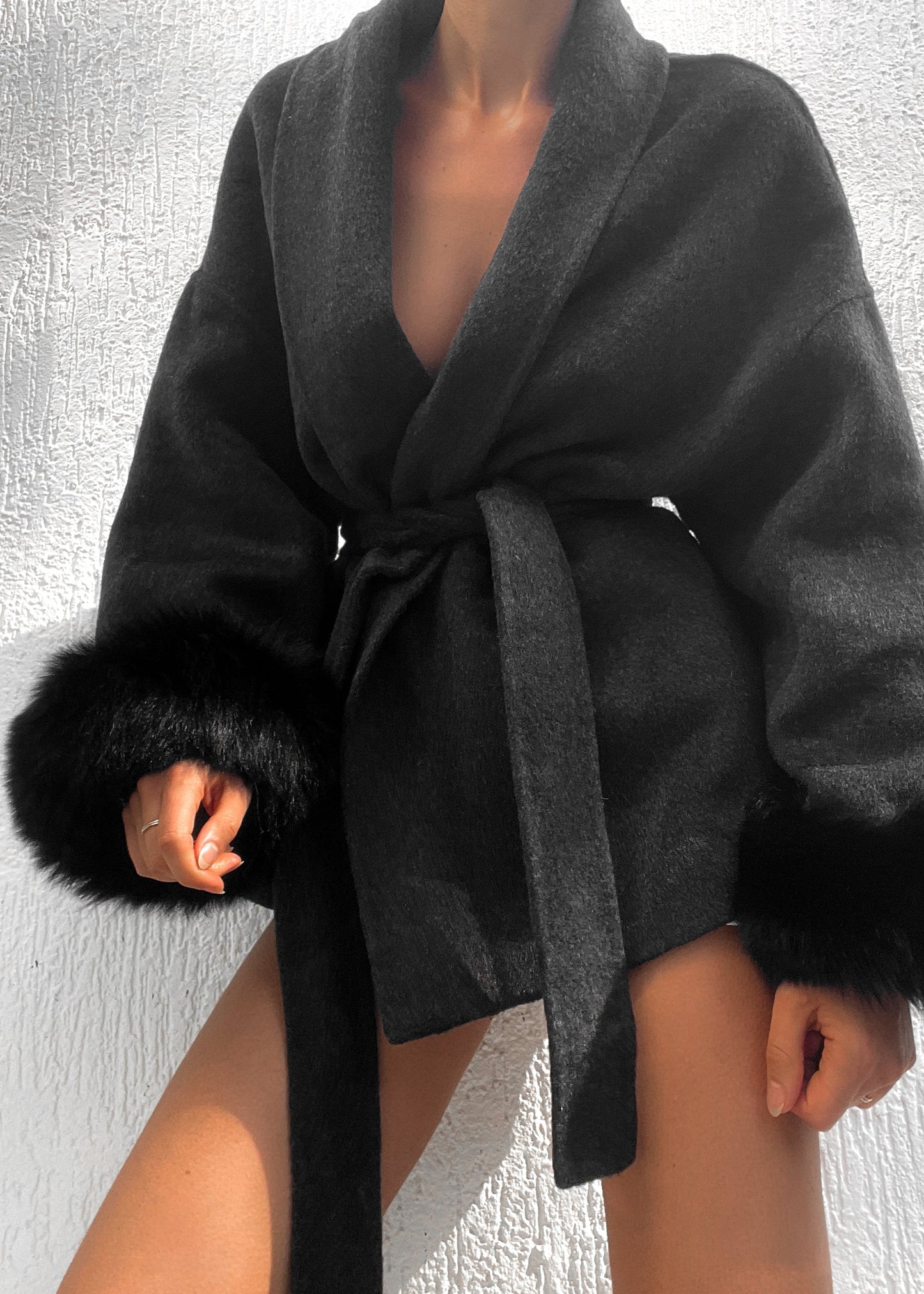 Natasha Wool Coat - Black