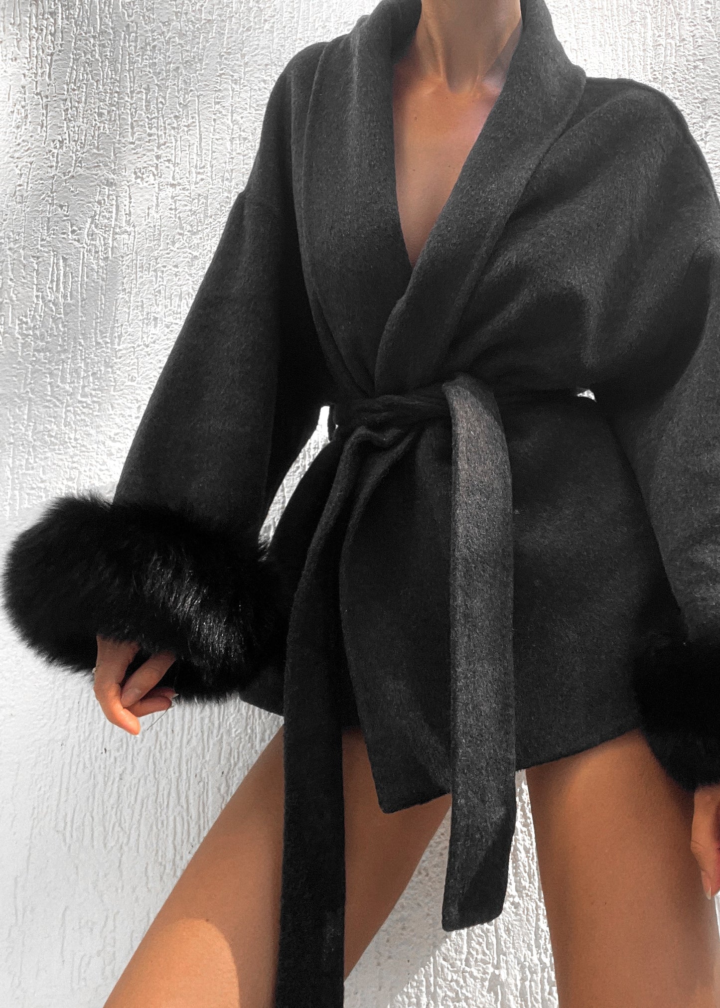 Natasha Wool Coat - Black