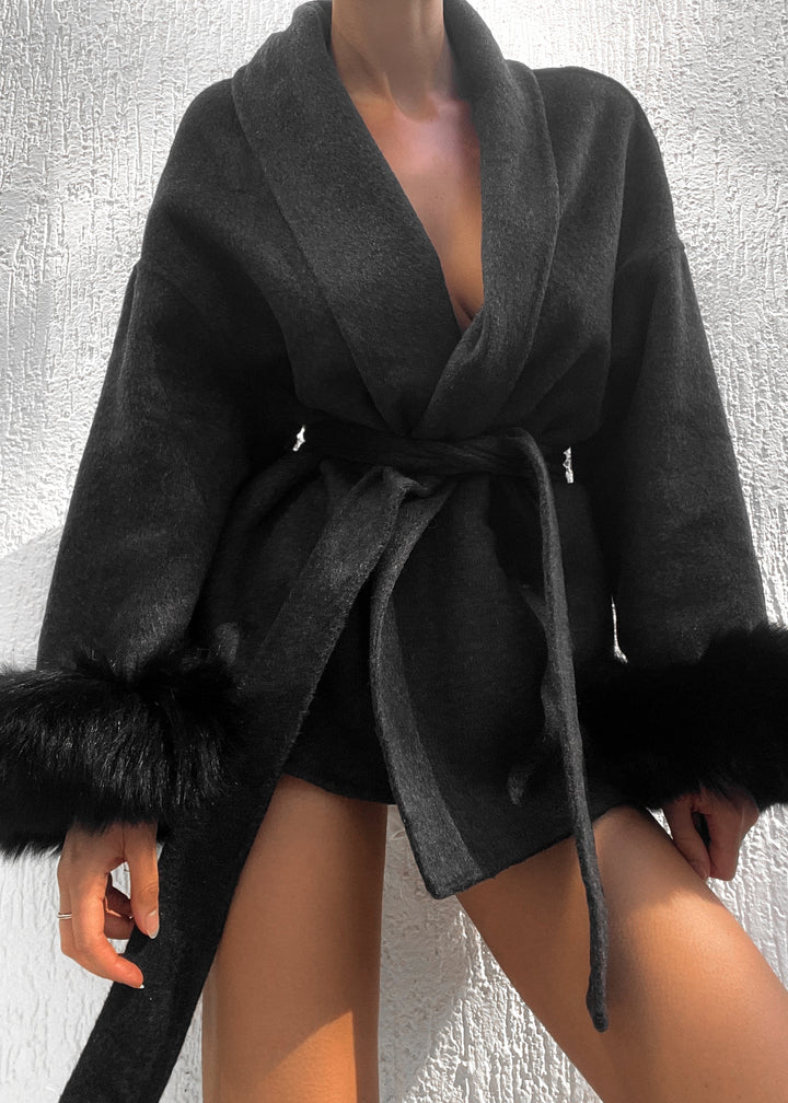 Natasha Wool Coat - Black