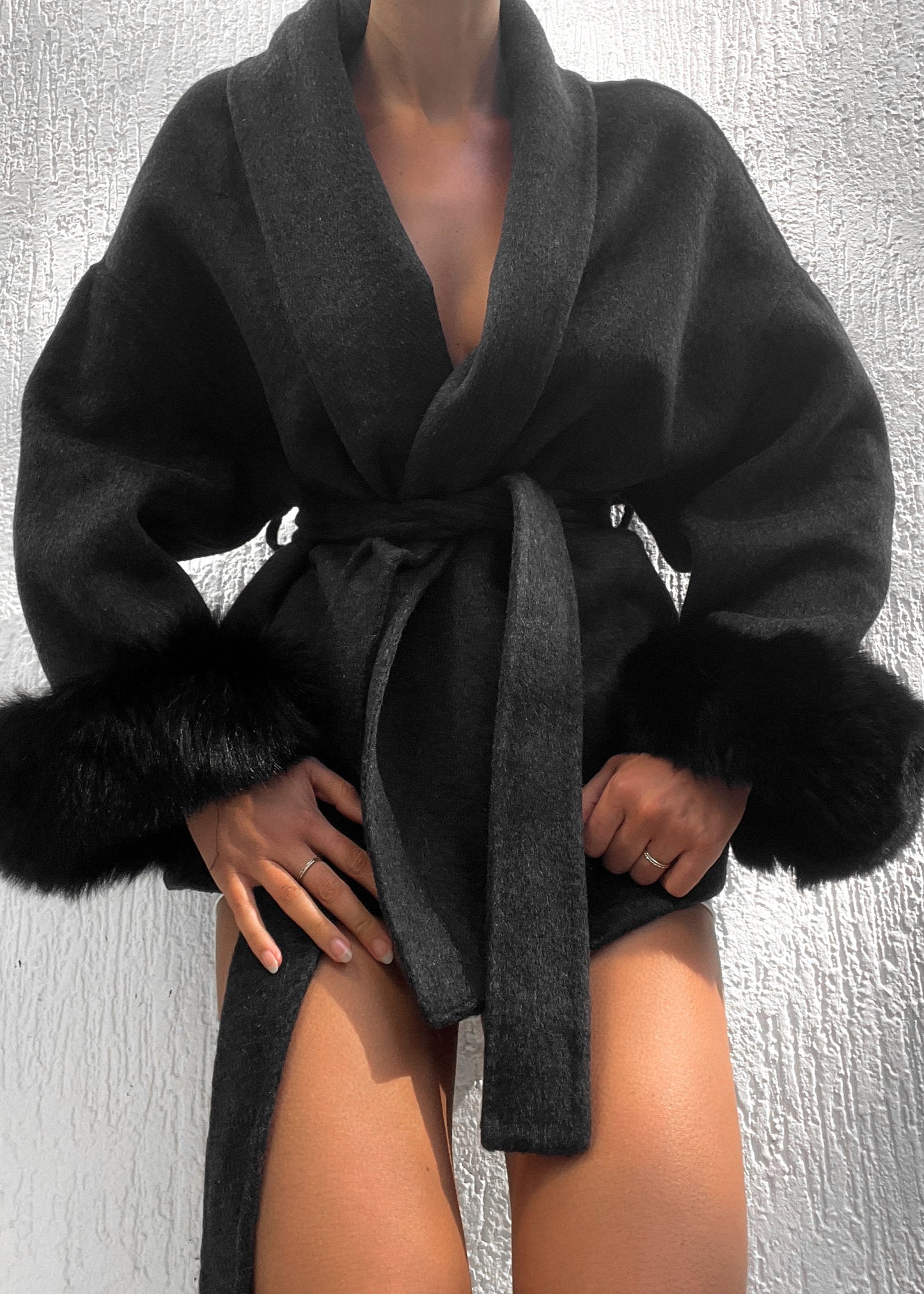 Natasha Wool Coat - Black