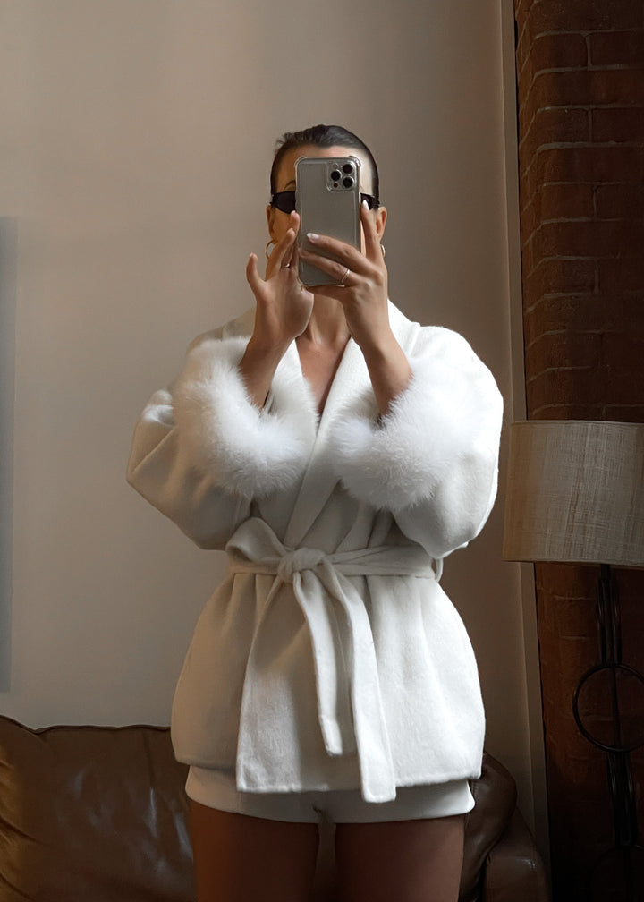 Natasha Wool Coat - Cream