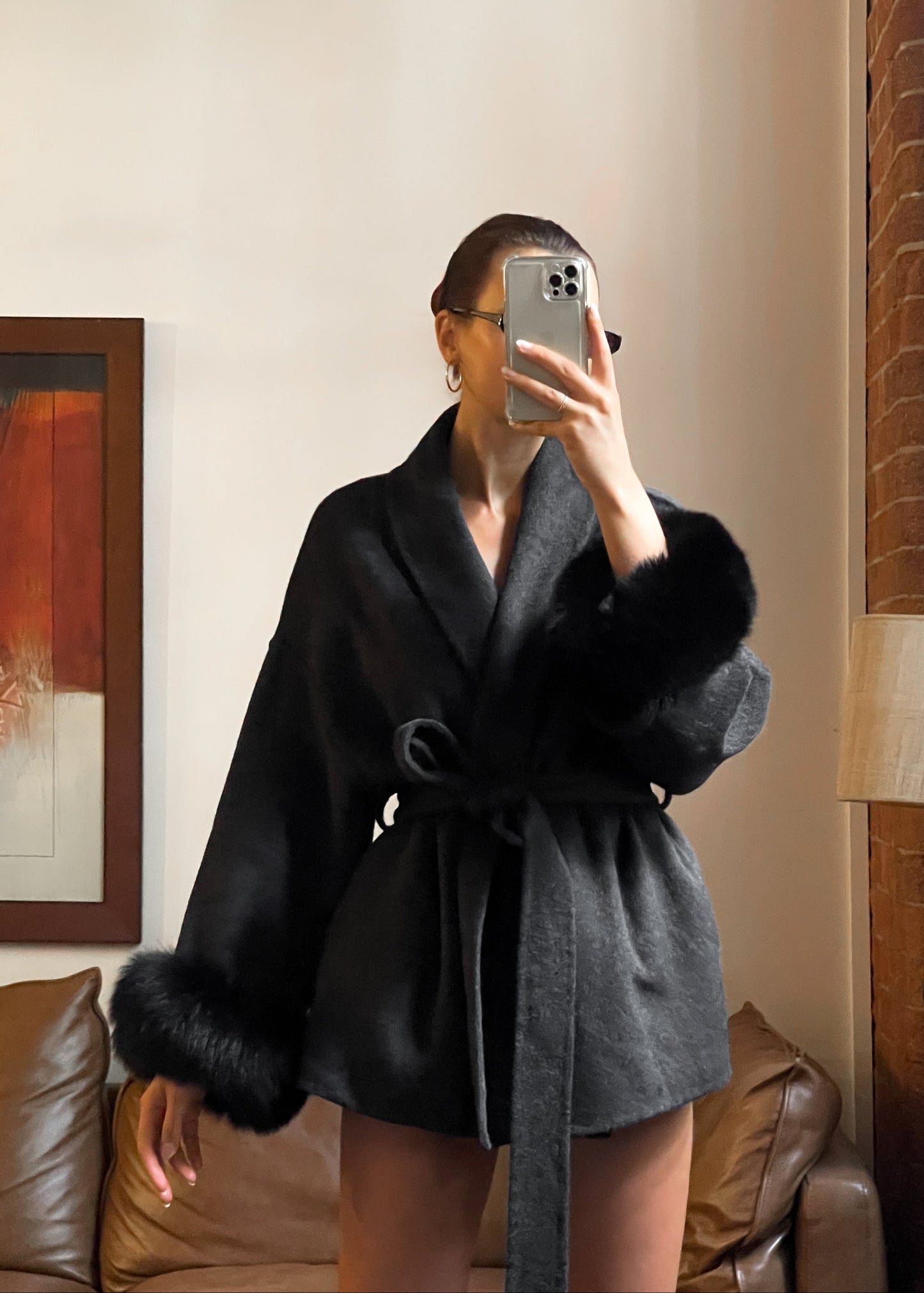 Natasha Wool Coat - Black