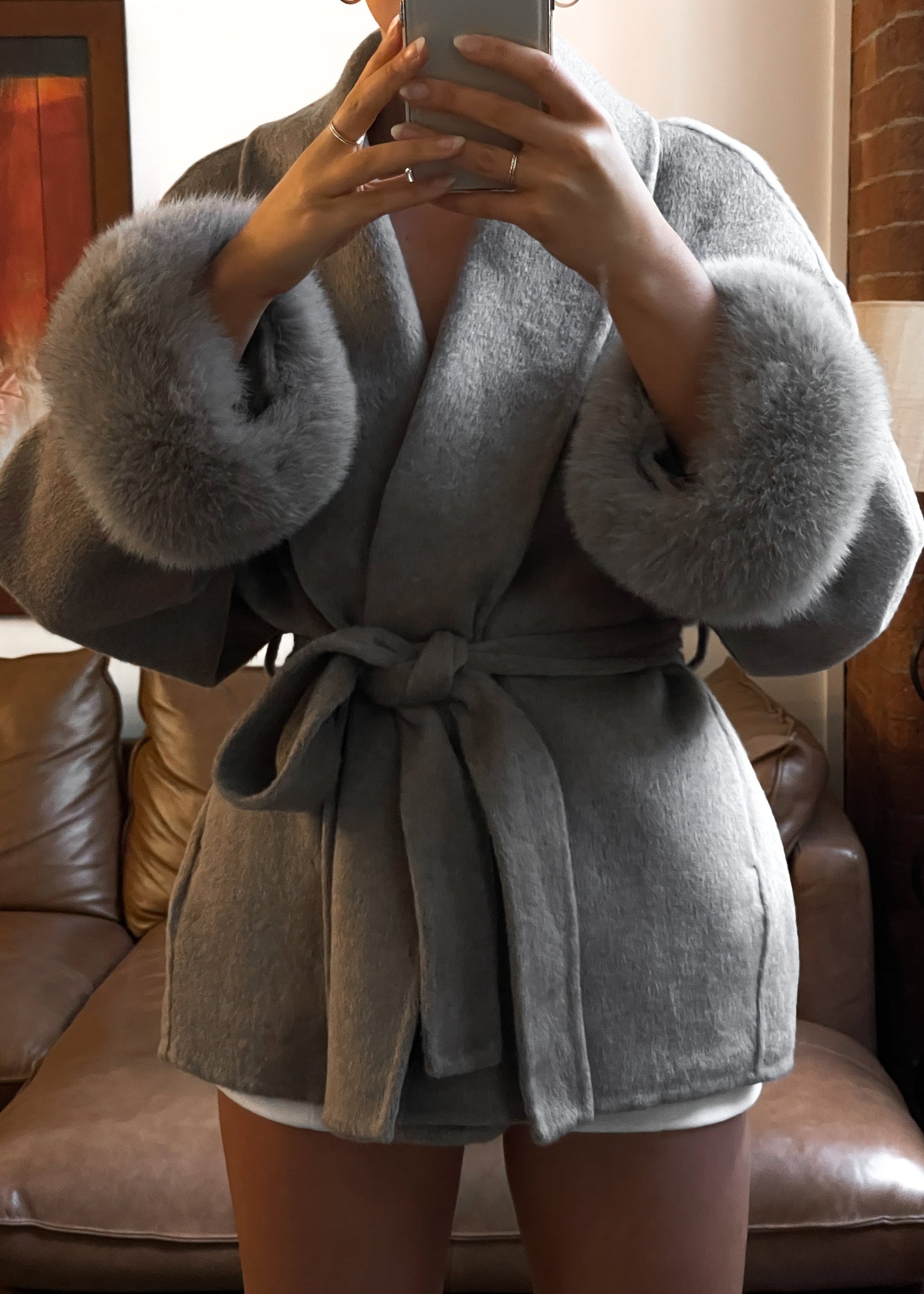 Natasha Wool Coat - Grey