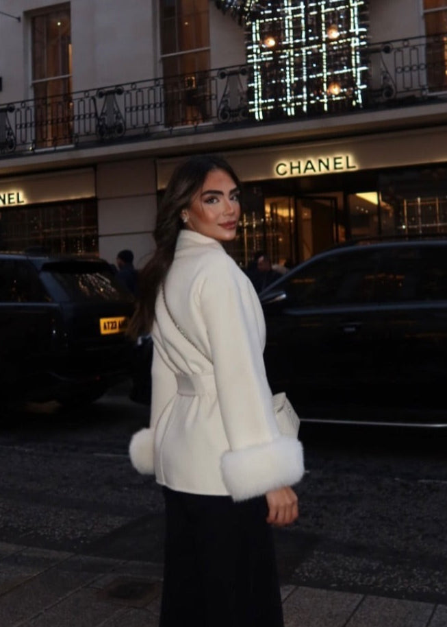 Natasha Wool Coat - Cream