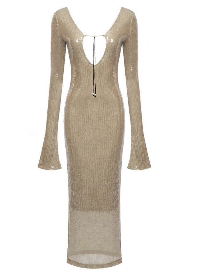 Maya Dress - Beige - FINAL SALE