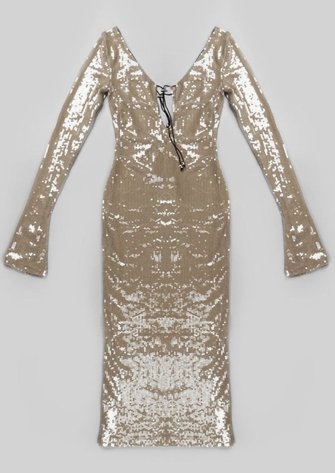 Maya Dress - Beige - FINAL SALE