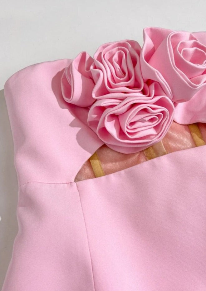 Valencia Dress - Baby Pink