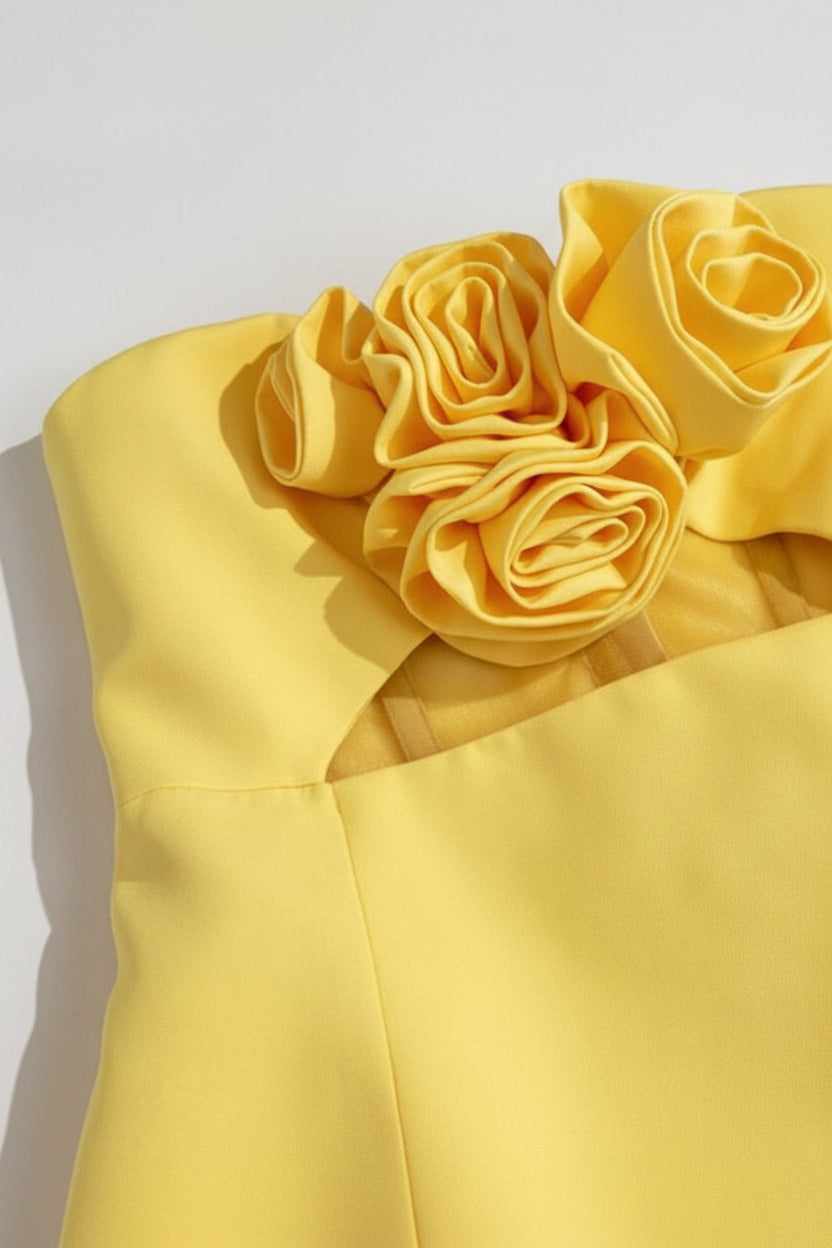 Valencia Dress - Yellow