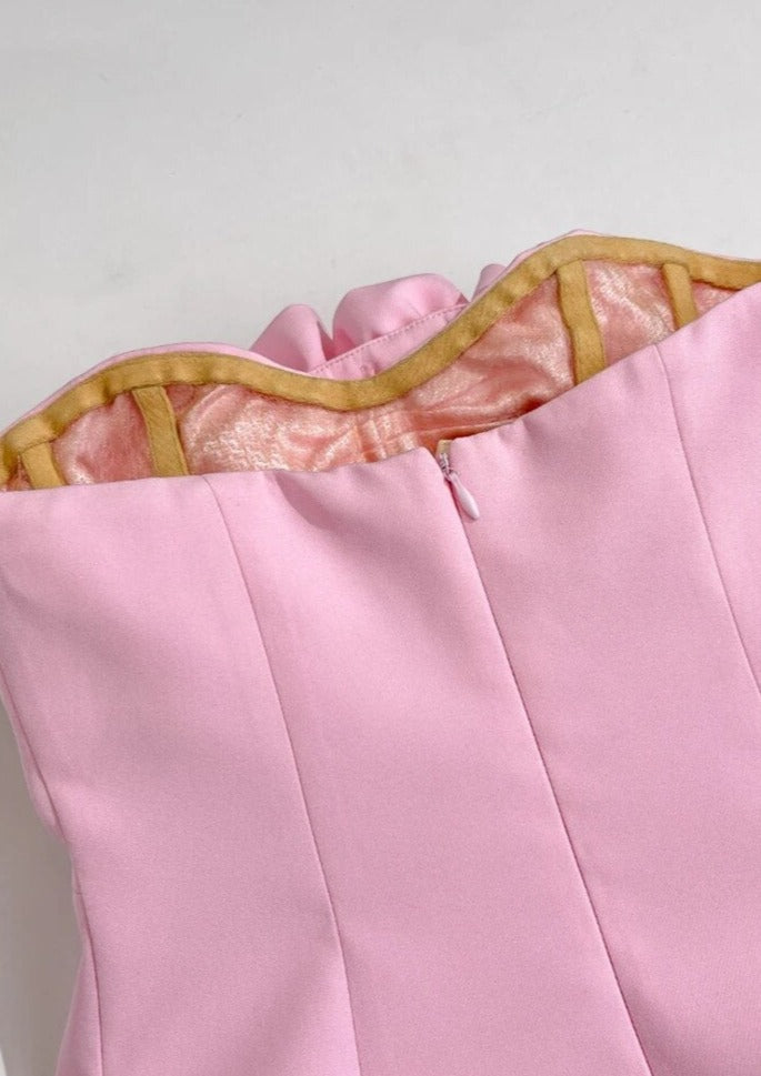 Valencia Dress - Baby Pink