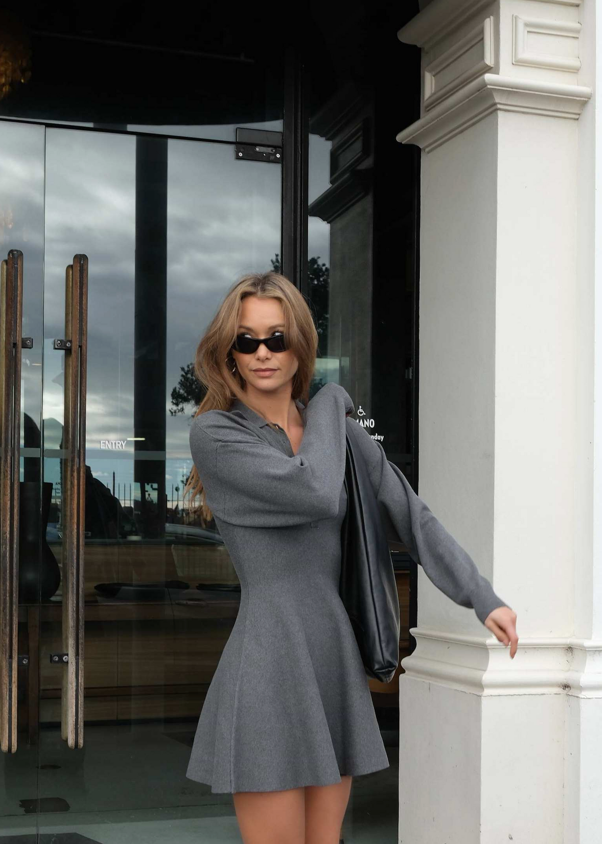 Margaux Knit Dress - Graphite
