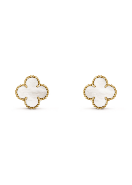 Majorelle Earrings - Oyster
