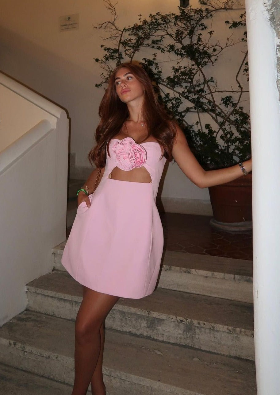 Valencia Dress - Baby Pink