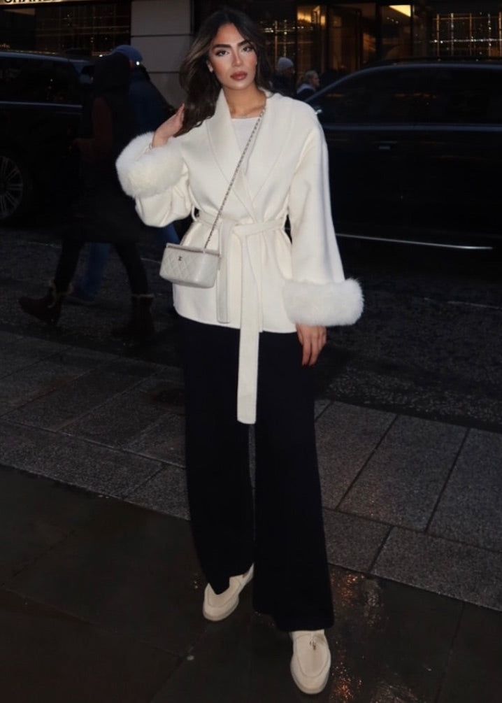 Natasha Wool Coat - Cream