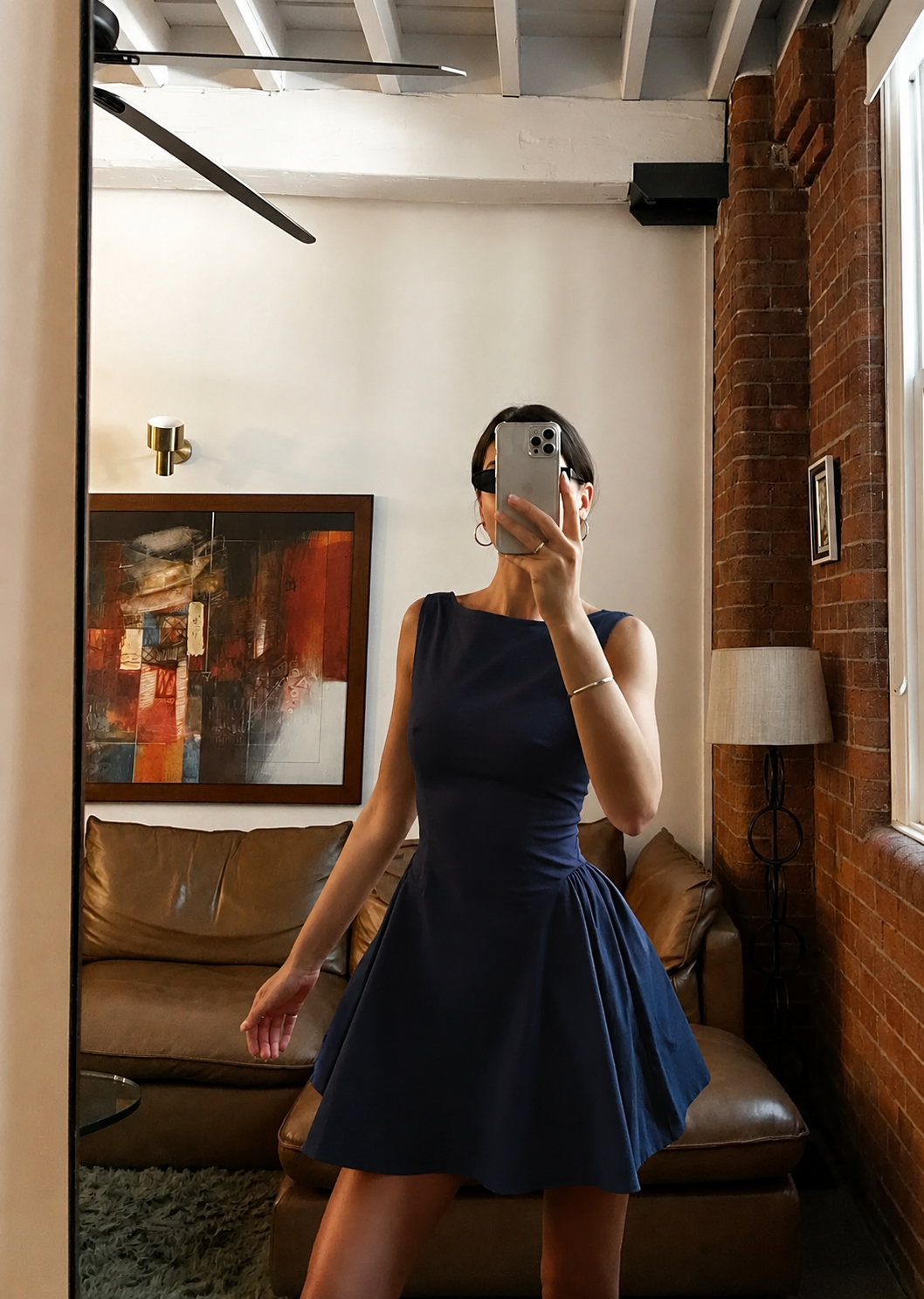Jacqueline Mini Dress - Navy