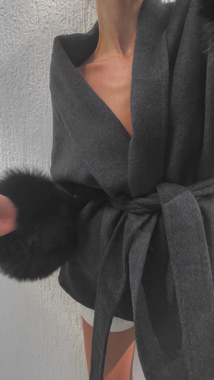 Natasha Wool Coat - Black