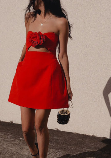 Valencia Dress Red - FINAL SALE