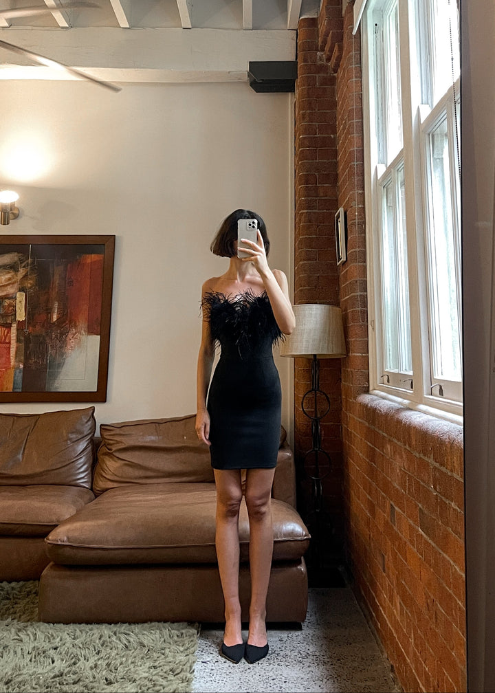 Alessandra Mini Dress - Black