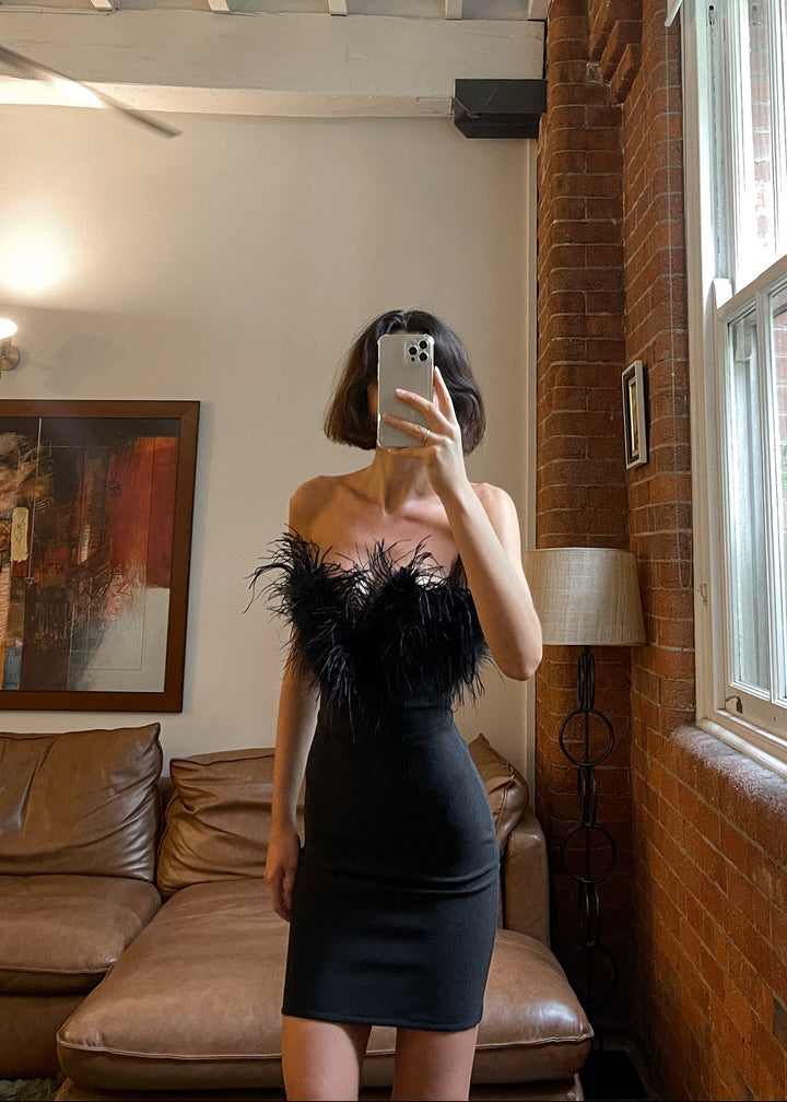 Alessandra Mini Dress - Black