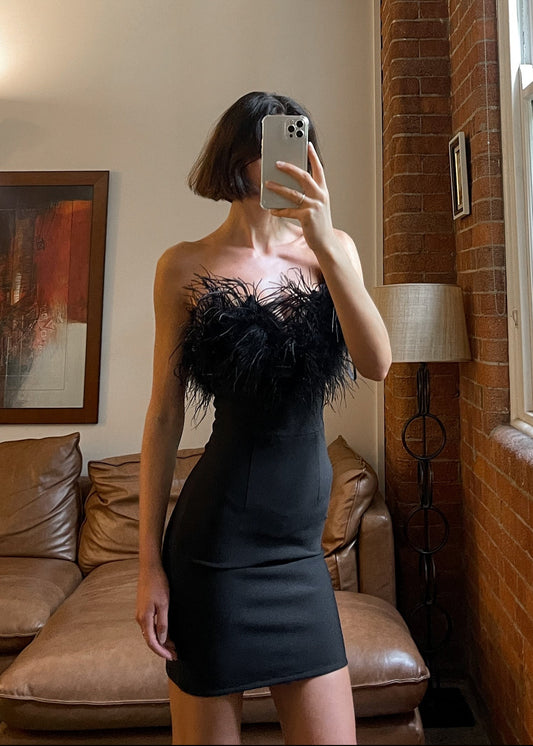 Alessandra Mini Dress - Black