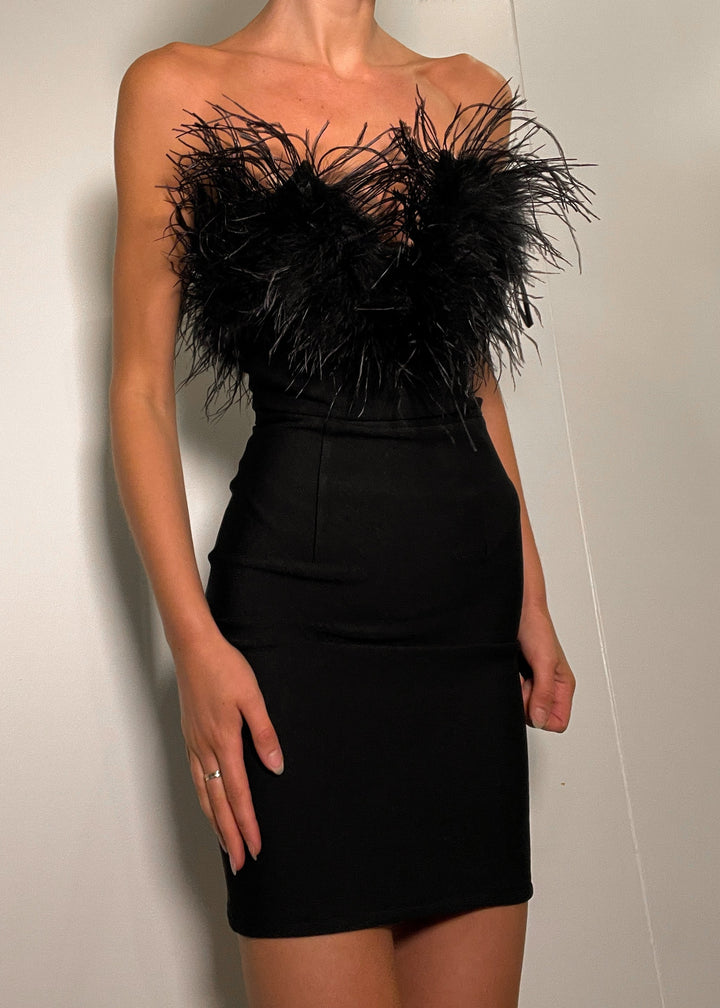 Alessandra Mini Dress - Black