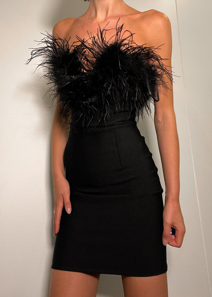 Alessandra Mini Dress - Black