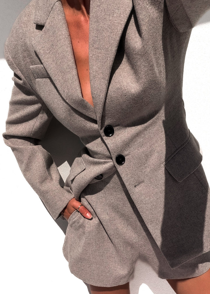Annalise Blazer - Taupe