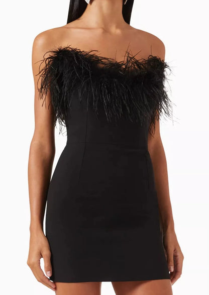 Alessandra Mini Dress - Black