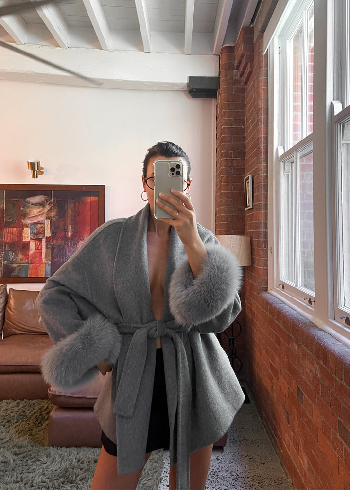 Natasha Wool Coat - Grey