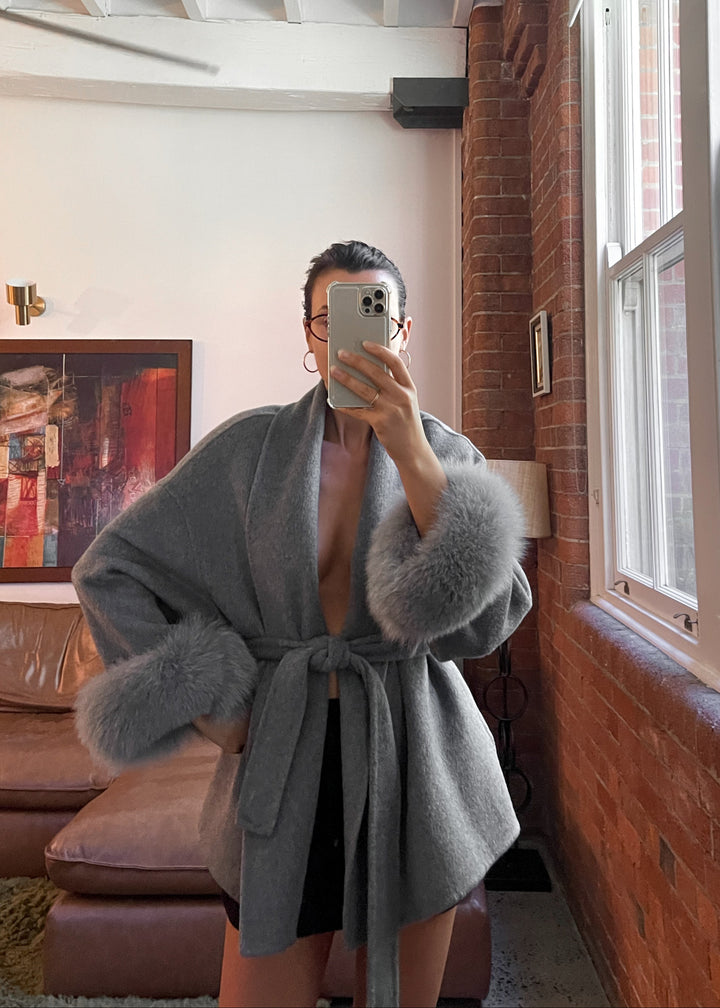 Natasha Wool Coat - Grey