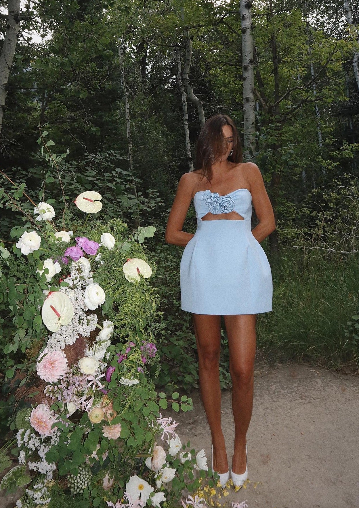 Valencia Dress - Baby Blue